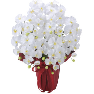 光触媒 人工観葉植物 造花 エレガント胡蝶蘭7本立W (高さ68cm) (2445A100)