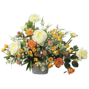 光触媒 人工観葉植物 造花 ハニーキャラメル (高さ38cm) (2541R125)