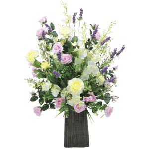 光触媒 人工観葉植物 造花 シルエットラベンダー (高さ79cm) (2542A280)