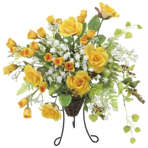 光触媒 人工観葉植物 造花 ゴールドベリー (高さ42cm) (2545A85)