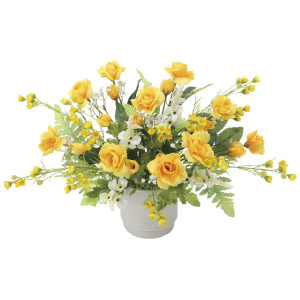 光触媒 人工観葉植物 造花 ゴールドワン (高さ28cm) (2561A70)