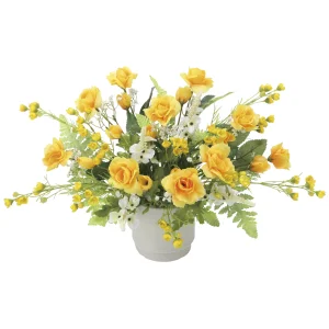 光触媒 人工観葉植物 造花 ゴールドワン (高さ28cm) (2561A70)