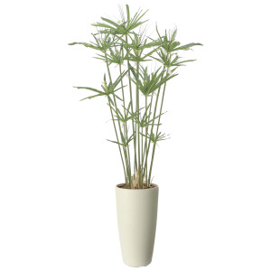 光触媒 人工観葉植物 造花 スリムパピルス1.35 (高さ135cm) (2564R260)