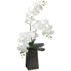 光触媒 人工観葉植物 造花 デザインフレッシュ胡蝶蘭 (高さ87cm) (2579A200)
