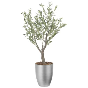 光触媒 人工観葉植物 造花 インテリアオリーブ1.25 (高さ125cm) (2591A300)