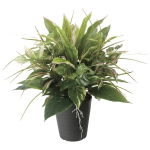 光触媒 人工観葉植物 造花 ミックストラディス (高さ51cm) (2622A80)