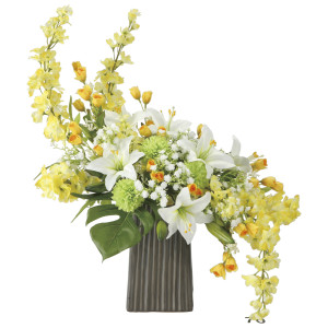 光触媒 人工観葉植物 造花 エスターリリー (高さ68cm) (2664A250)