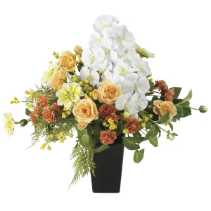 光触媒 人工観葉植物 造花 マウンテンスノー (高さ65cm) (2665A280)