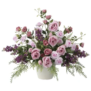 光触媒 人工観葉植物 造花 ロマンローズ (高さ55cm) (2666A230)