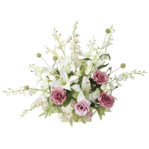 光触媒 人工観葉植物 造花 パープルタイガー (高さ53cm) (2669A240)