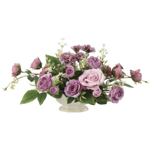 光触媒 人工観葉植物 造花 パステルモーブ (高さ24cm) (2672A85)