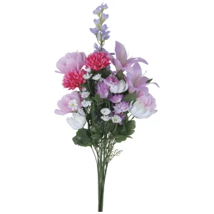 造花 上手組仏花ピンク1本 (高さ50cm) (2694A28N) ※光触媒無し