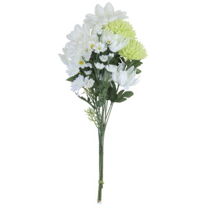 造花 手組仏花菊1本 (高さ45cm) (2696A18N) ※光触媒無し