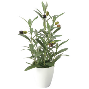 光触媒 人工観葉植物 造花 オリーブS (高さ42cm) (2706A40)