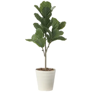 光触媒 人工観葉植物 造花 カシワバゴム90(ポリ製) (高さ90cm) (2724A100)