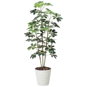 光触媒 人工観葉植物 造花 カポック斑入り1.5 (高さ150cm) (355R220)