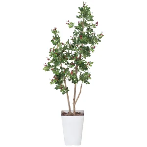 光触媒 人工観葉植物 造花 ハックルベリー1.25 (高さ125cm) (366C220)