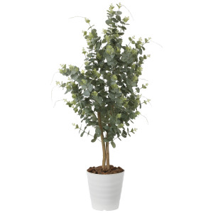 光触媒 人工観葉植物 造花 ユーカリ1.25 (高さ125cm) (370P220)