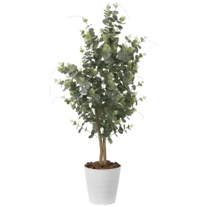 光触媒 人工観葉植物 造花 ユーカリ1.25 (高さ125cm) (370P220)