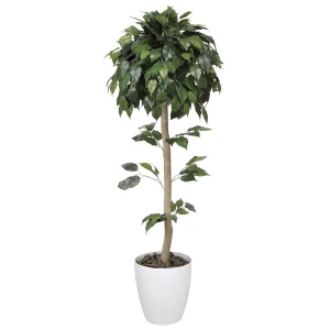 光触媒 人工観葉植物 造花 ベンジャミントピアリー 1.5 (高さ150cm) (373B240)