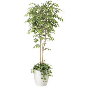光触媒 人工観葉植物 造花 マウンテンアッシュ1.8植栽付 (高さ180cm) (408R650)