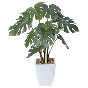 光触媒 人工観葉植物 造花 モンステラポット (高さ40cm) (433A60)
