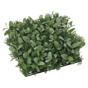 光触媒 人工観葉植物 造花 ハーブナチュラルマット (高さ10cm) (444K55)