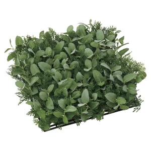 光触媒 人工観葉植物 造花 ハーブナチュラルマット (高さ10cm) (444K55)