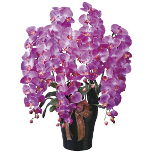 光触媒 人工観葉植物 造花 ロイヤル胡蝶蘭5本立L (高さ76cm) (446A300)