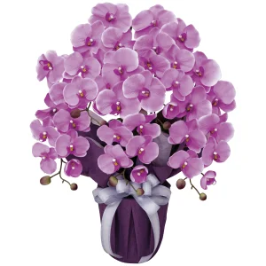 光触媒 人工観葉植物 造花 エレガント胡蝶蘭5本立L (高さ64cm) (453A80)