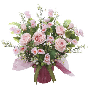 光触媒 人工観葉植物 造花 アイスルピンク (高さ50cm) (464R100)