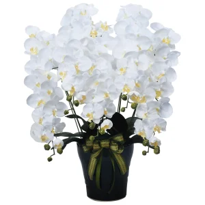 光触媒 人工観葉植物 造花 ロイヤル胡蝶蘭5本立W (高さ76cm) (532A300)