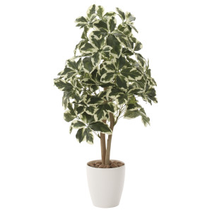 光触媒 人工観葉植物 造花 斑入りシェフレラ90 (高さ90cm) (733K160)
