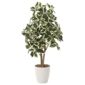 光触媒 人工観葉植物 造花 斑入りシェフレラ90 (高さ90cm) (733K160)