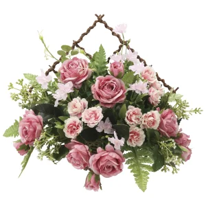 光触媒 人工観葉植物 造花 壁掛けモネール (高さ28cm) (758R60)