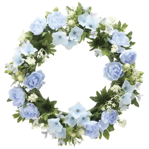 光触媒 人工観葉植物 造花 ローズリースBL (高さ28cm) (767K35)