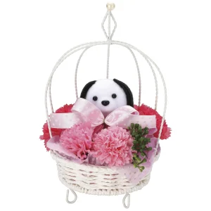 光触媒 人工観葉植物 造花 プリティドッグ (高さ23cm) (861R25)