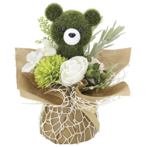 光触媒 人工観葉植物 造花 プリティベアー (高さ17cm) (863R20)