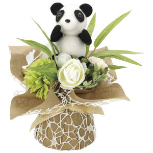 光触媒 人工観葉植物 造花 プリティパンダ (高さ17cm) (881R20)