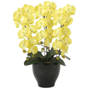 光触媒 人工観葉植物 造花 胡蝶蘭セリースY (高さ66cm) (917K120)