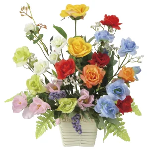 光触媒 人工観葉植物 造花 開運8色フラワーS (高さ32cm) (920R60)