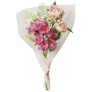 造花 ブーケ仏花ピオニー1本 (高さ46cm) (FPY-102N27) ※光触媒無し