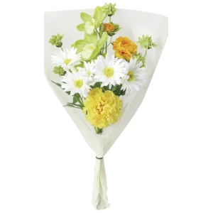 造花 ブーケ仏花ラナンキュラス1本 (高さ45cm) (FPY-104N27) ※光触媒無し