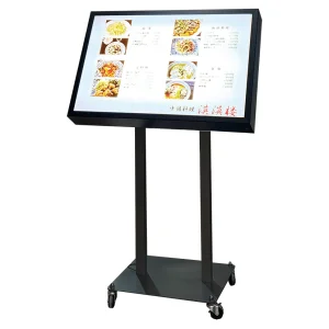 LED内照式メニュースタンド看板 750mm幅 ブラック (MS-750-B)