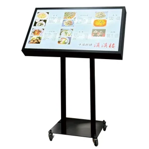 LED内照式メニュースタンド看板 900mm幅 ブラック (MS-900-B)