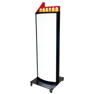 LED矢印点滅アルミスタンド看板　RY-307 全高1380