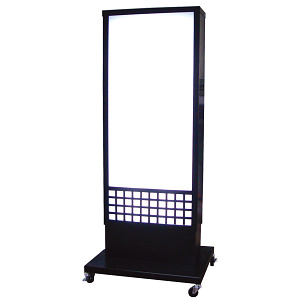 両面式格子状デザイン和風電飾看板 全高H1400タイプ (W-67)