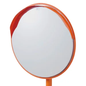 道路設置用カーブミラー ステンレス製一面鏡 ミラー・ポールセット ミラーサイズ:φ800mm (869-07A)