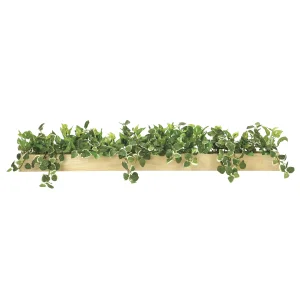 光触媒 人工観葉植物 造花 ウッドボックスSL (高さ18cm) (938A150)