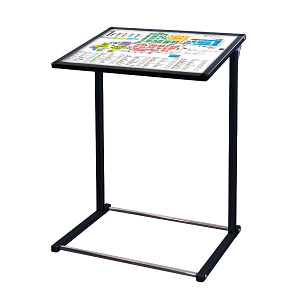 フロアバリウススタンドN型 規格:A2横 ブラック (BFVANAC-A2Y)